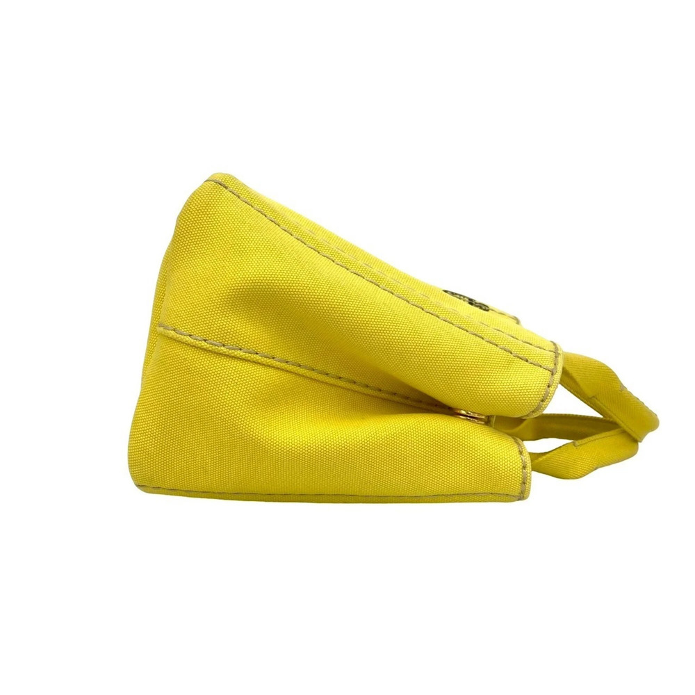PRADA Yellow Canvas Shoulder Bag - Picture 6 of 10